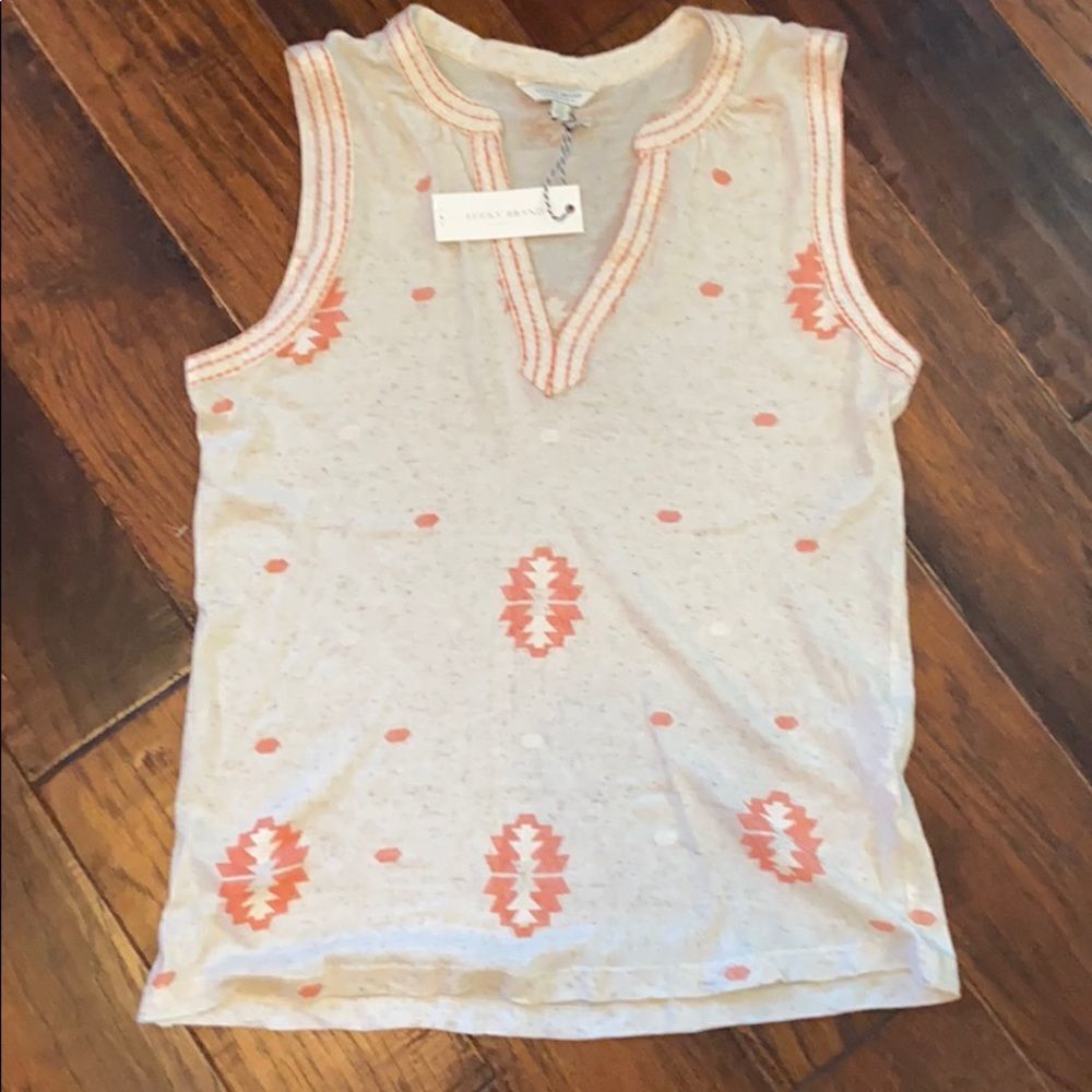NWT Lucky Brand sleeveless tank size S/P
